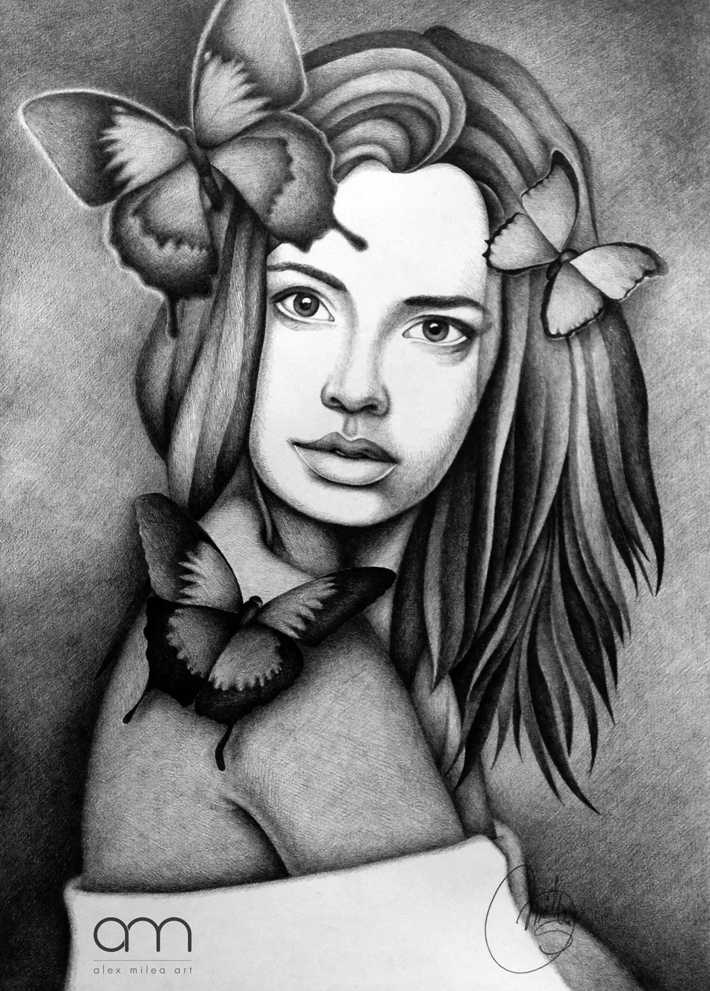 “Harmony” - 35/50 cm; pencil on paper;