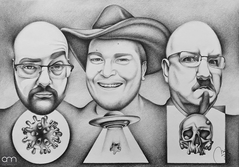 “The Shape Of Heart” - 50/35 cm; pencil on paper;
